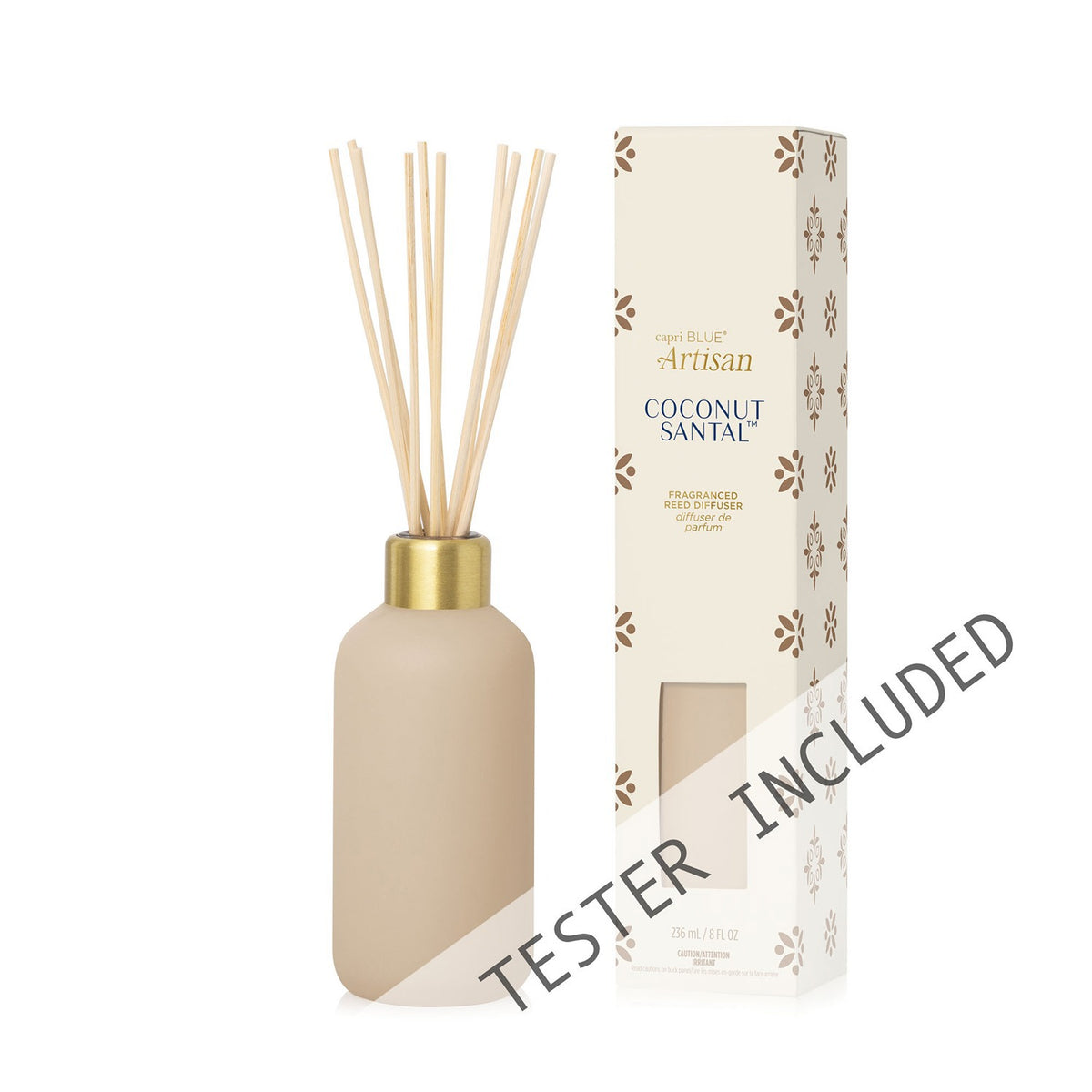 Coconut Santal Artisan Terrazza Velluto Reed Diffuser PK-W-Tester