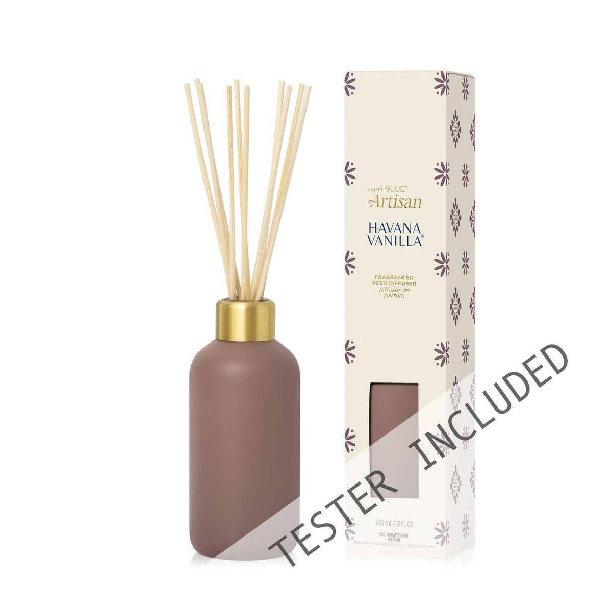 Havana Vanilla Artisan Terrazza Velluto Reed Diffuser PK-W-Tester