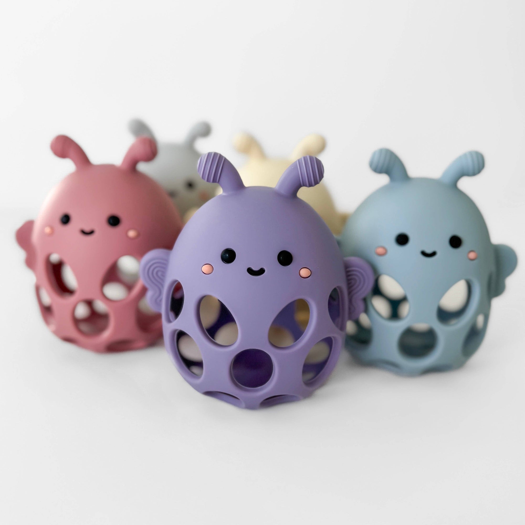 Garden Party Collection - Honey Bee Teether: Petunia Pink