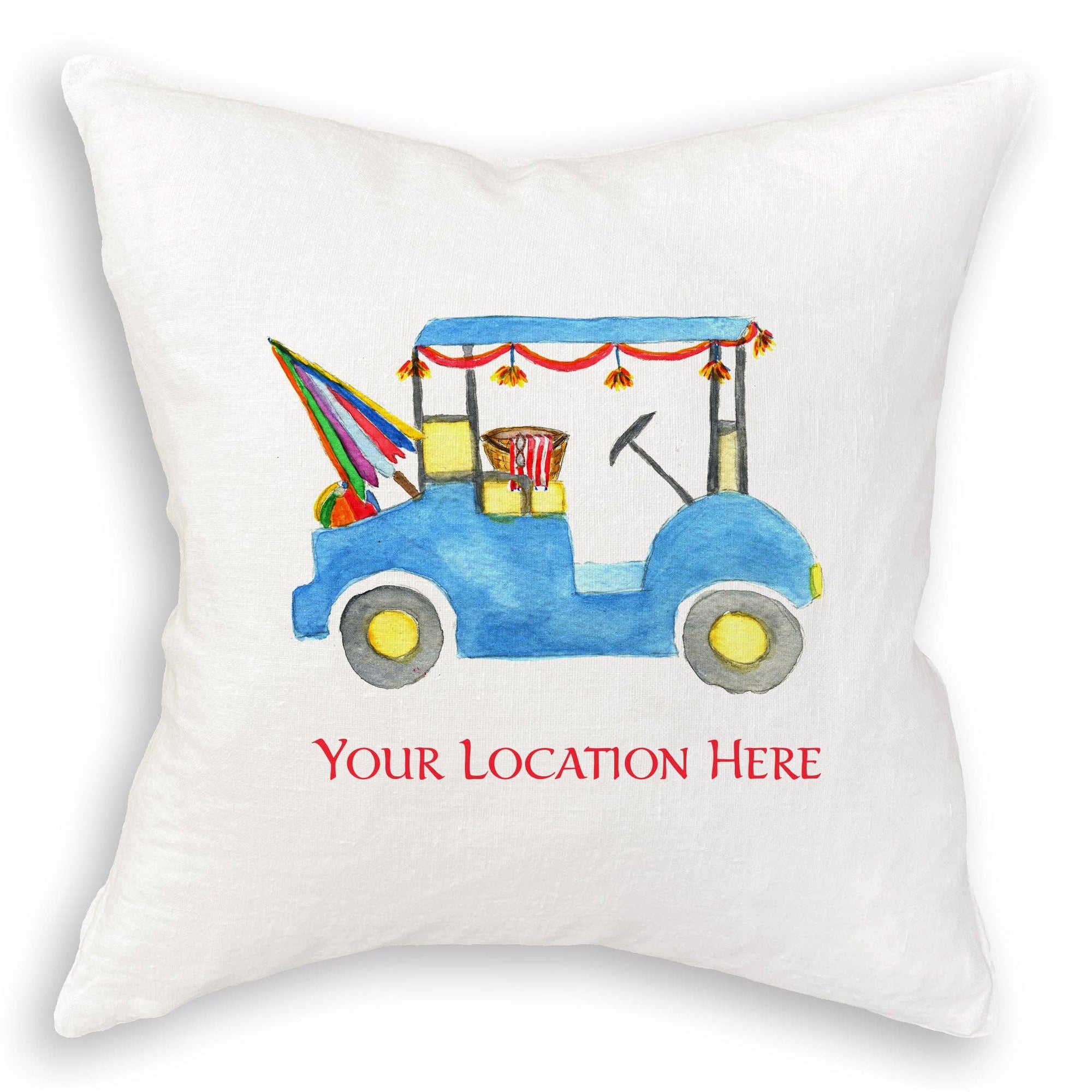 Beach Golf Cart with Location: Dishtowel / -