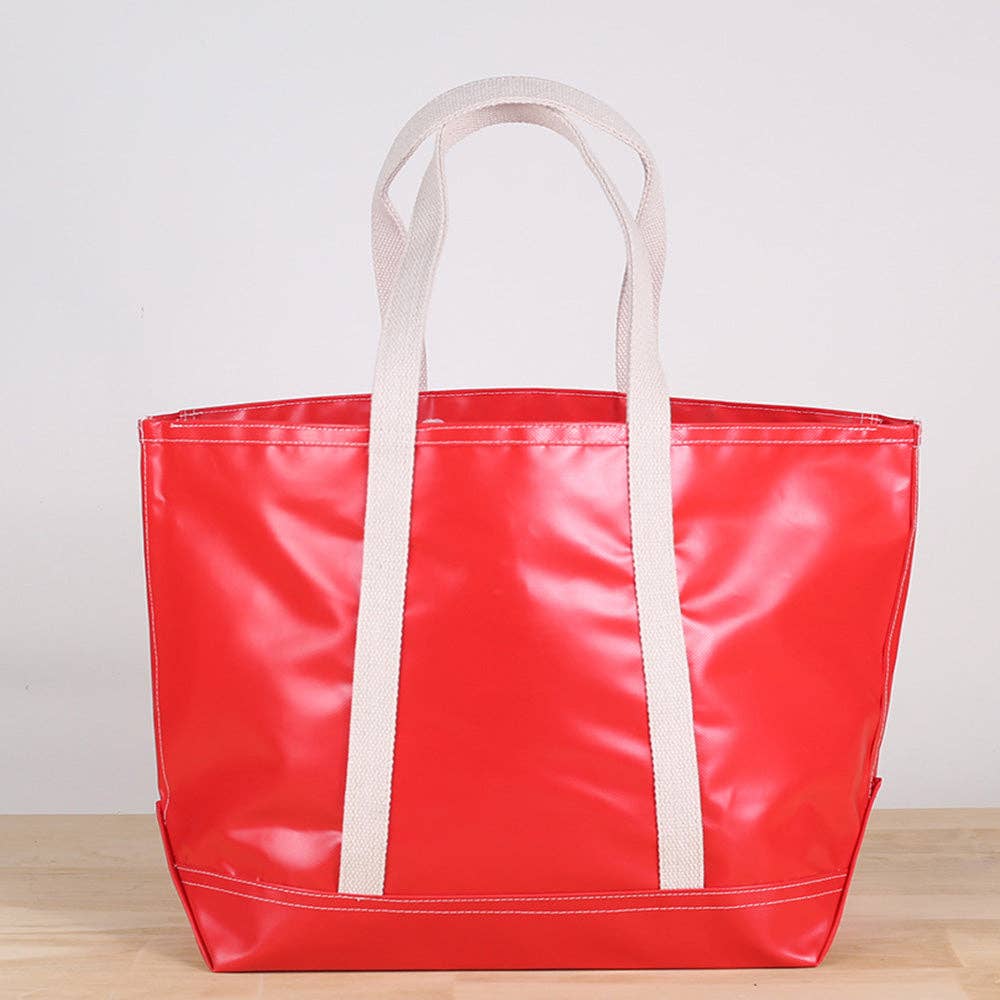 Big Sur Splash Tote: Red