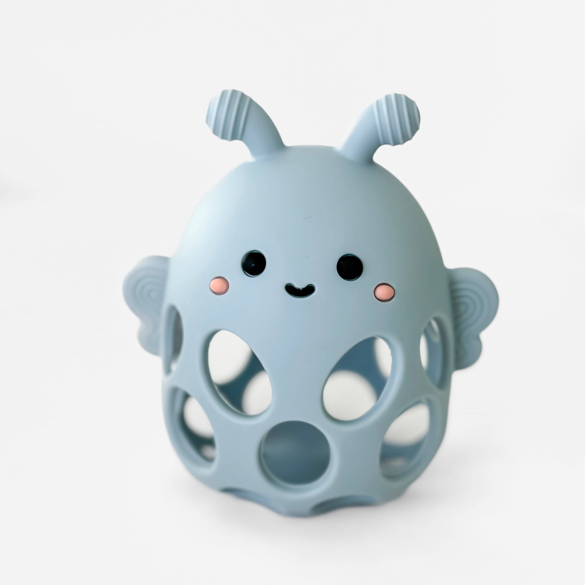 Garden Party Collection - Honey Bee Teether: Powder Blue