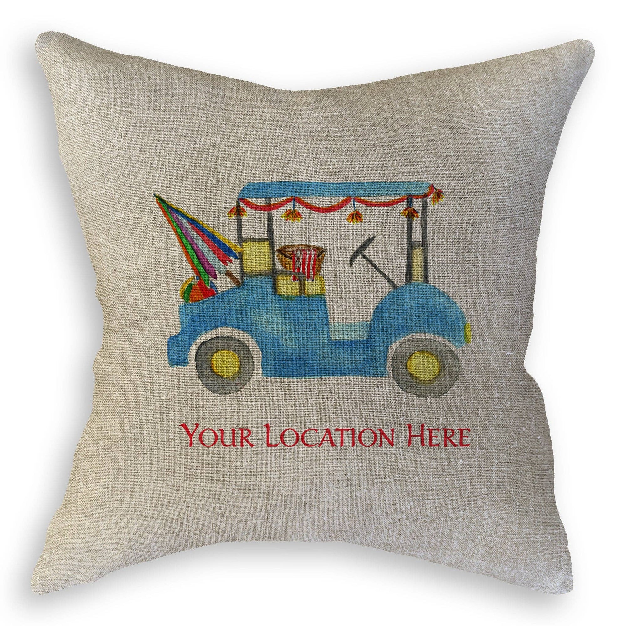 Beach Golf Cart with Location: Dishtowel / -