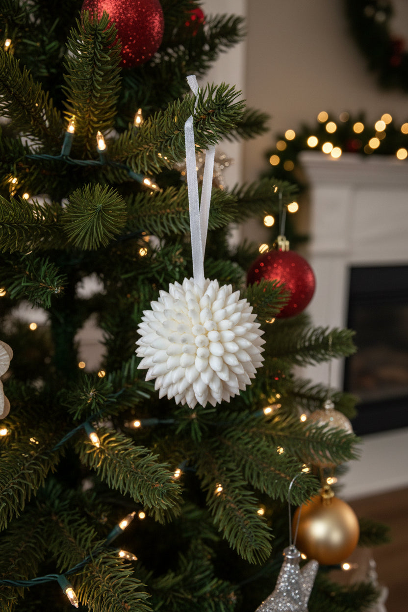 Olive Shell Ball Ornament