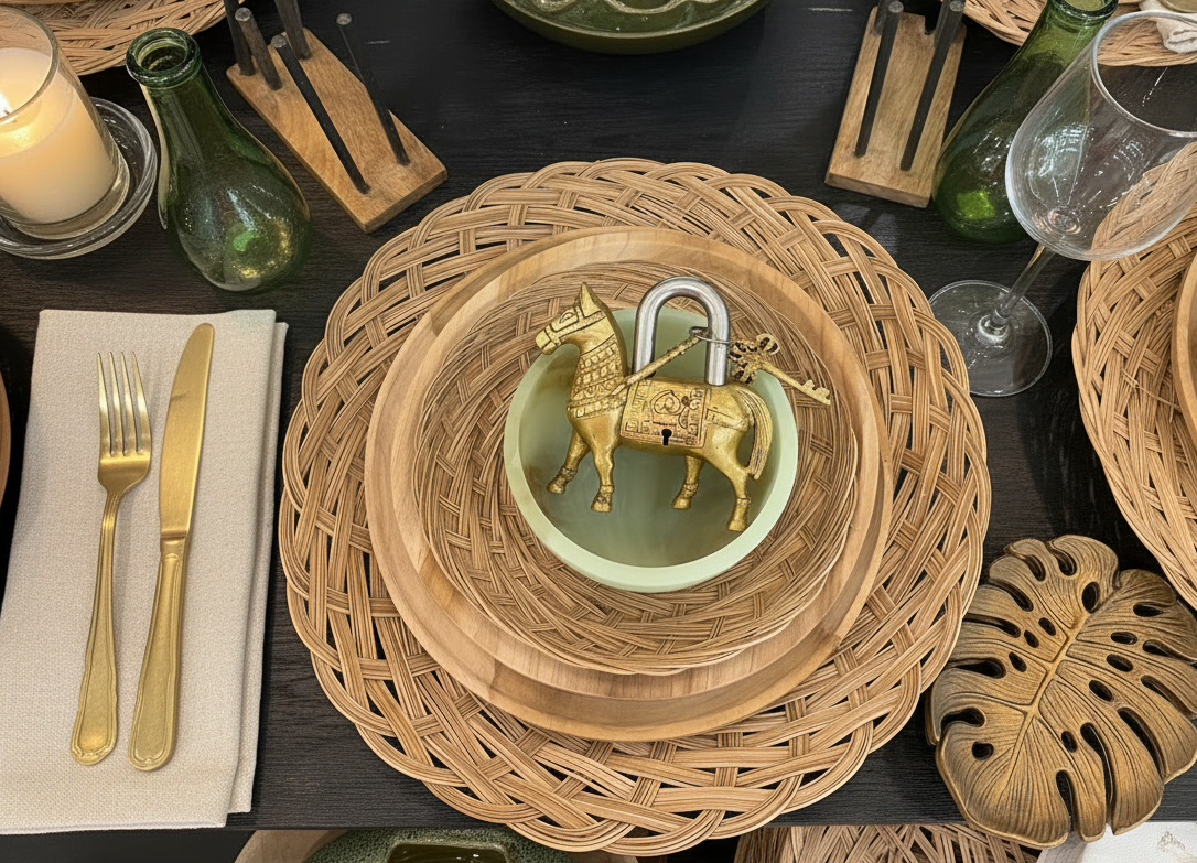 Handwoven Bamboo Tray